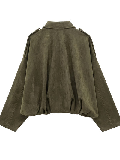 Siena™  | Kurze Wildlederjacke im Retro-Stil