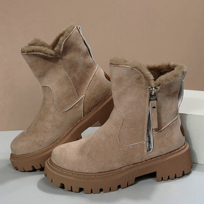 Hazel | Plüsch-Stiefel aus Kunstwildleder
