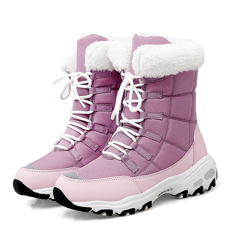 Moipheng | Wasserdichte Plüschgefütterte Stiefeletten