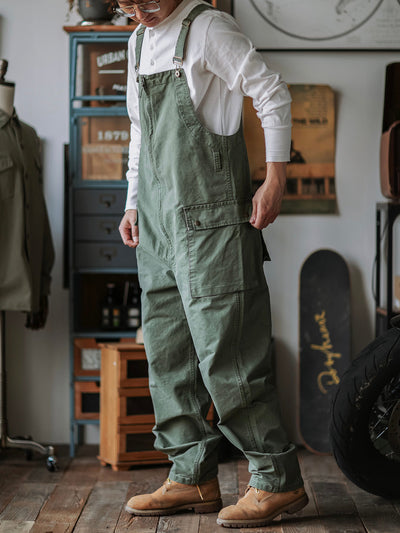 Victor™ | Elegante beige Latzhose