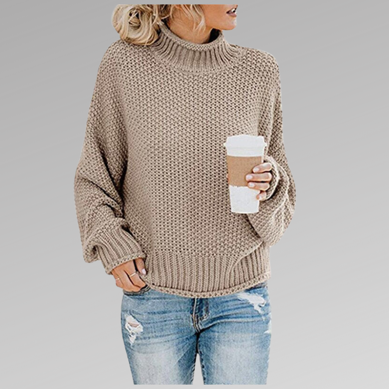 Braelyn | Hochkragen Strickpullover