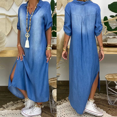 NOOR – Maxikleid Denim