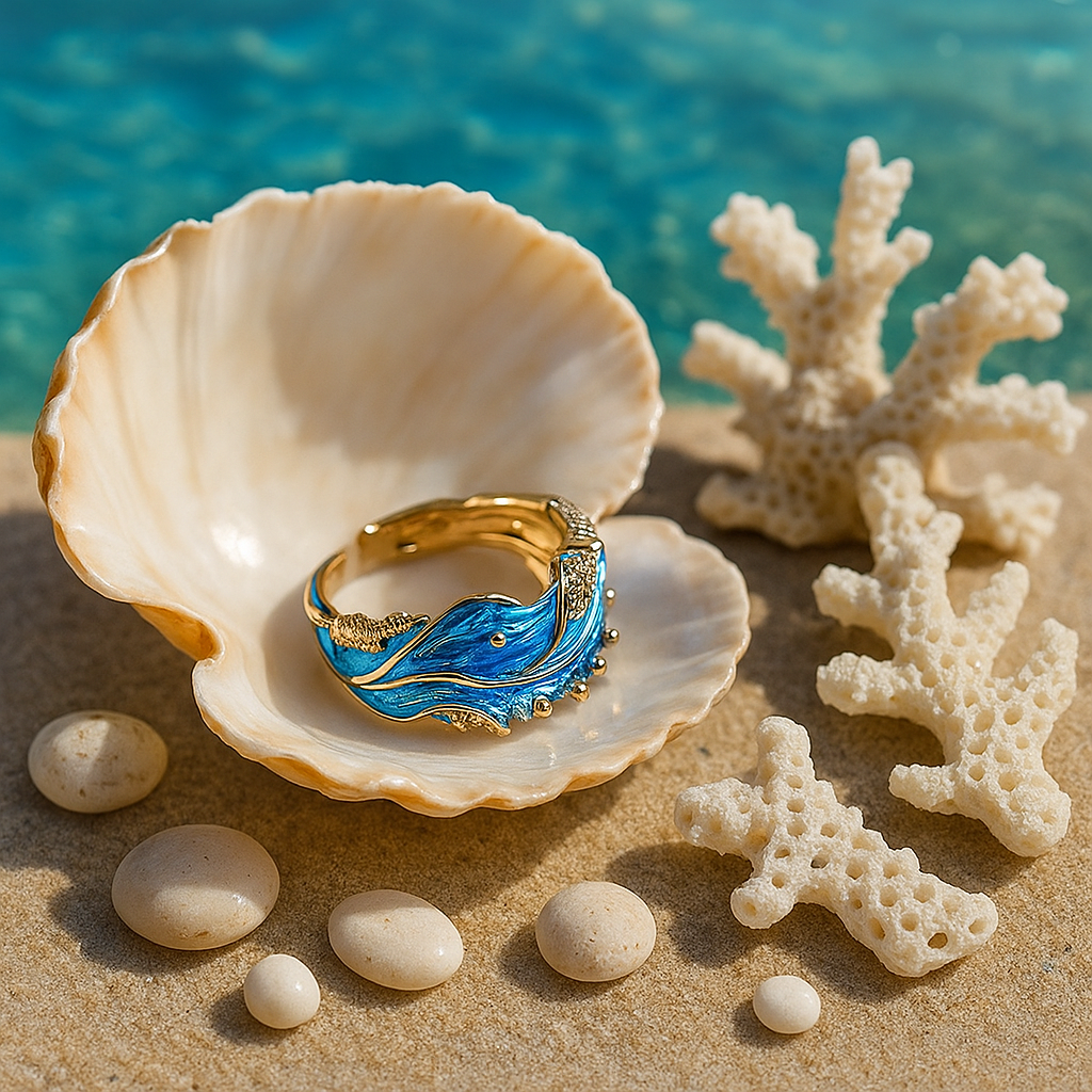 Milena | Antiker Ring mit gewelltem Muster