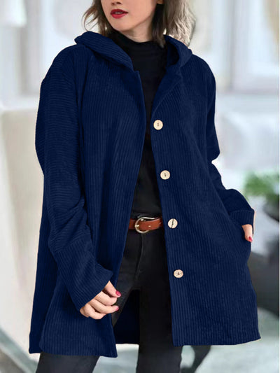 Cordia™ | Gemütliche Cordjacke mit Kapuze