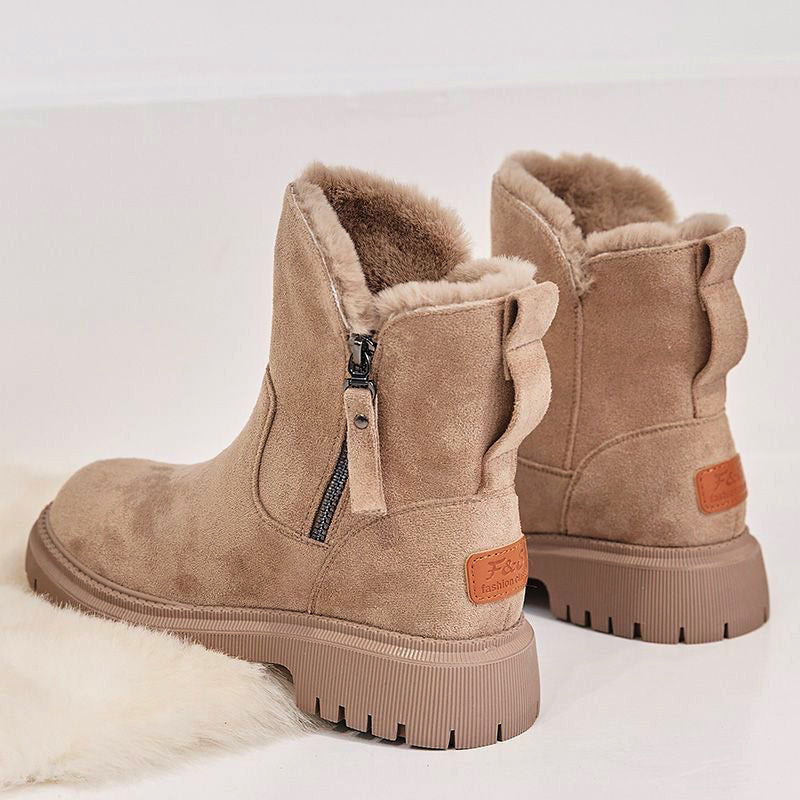 Hazel | Plüsch-Stiefel aus Kunstwildleder