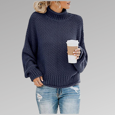 Braelyn | Hochkragen Strickpullover