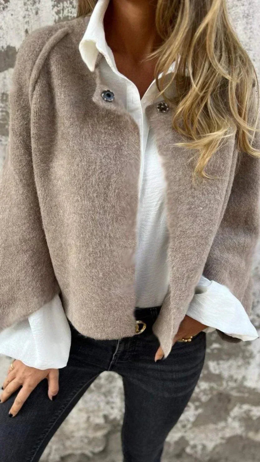 Tess™ | Premium Moderner Wollcardigan