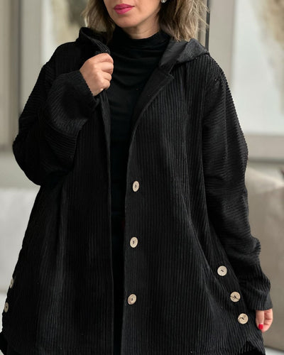 Cordia™ | Gemütliche Cordjacke mit Kapuze