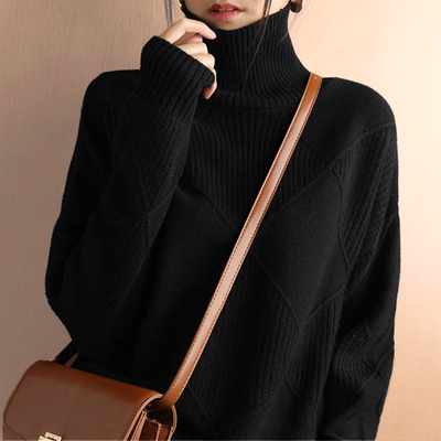 Marcelle | Grobstrick-Turtleneck-Pullover