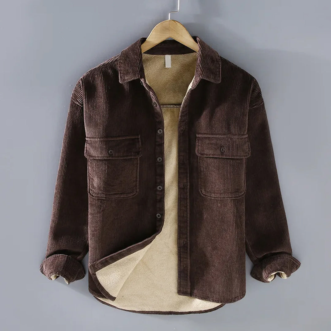 Klassisch designte Cordjacke