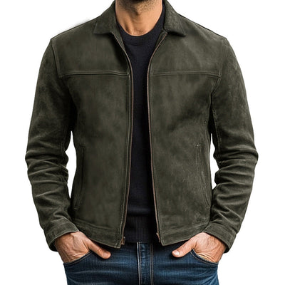 Herren Lederjacke mit Reißverschluss Mateusz – klassischer Stil aus Kunstleder
