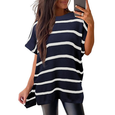 Sylvaine™ | Locker sitzender Rundhals-Strickpullover