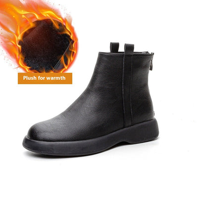 Sophie | Flache Fleece-Stiefeletten