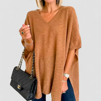 Erica™ | Lässiger V-Ausschnitt Poncho