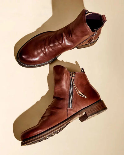 Fritz Stiefel mit seitlichem Reißverschluss