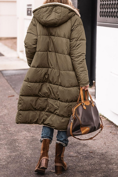 Manuela™ | Langer gepolsterter Wintermantel