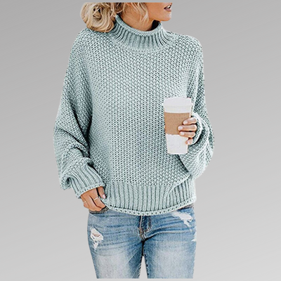 Braelyn | Hochkragen Strickpullover