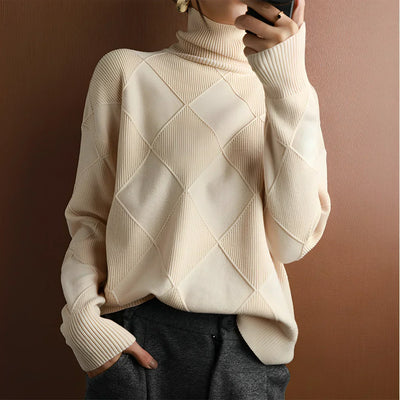 Marcelle | Grobstrick-Turtleneck-Pullover