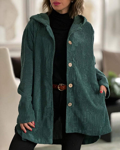 Cordia™ | Gemütliche Cordjacke mit Kapuze