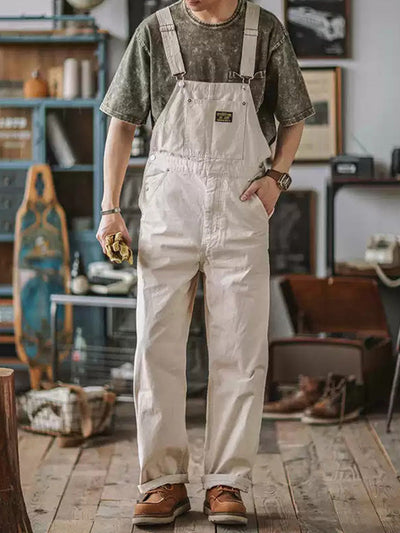 Henri™ | Rustikale braune Latzhose