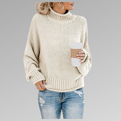 Braelyn | Hochkragen Strickpullover