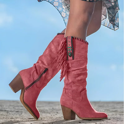 Mara™ - Echtes Leder Cowboy-Stiefel