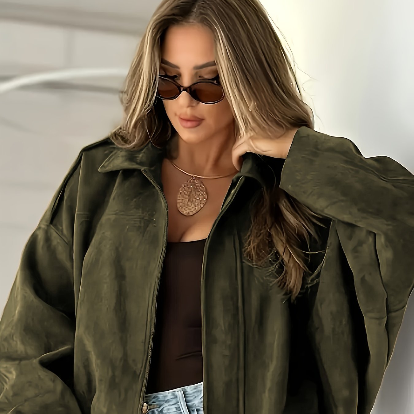 Siena™  | Kurze Wildlederjacke im Retro-Stil