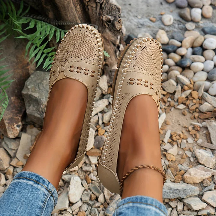 CLARA – Atmungsaktive Vintage-Ballerinas
