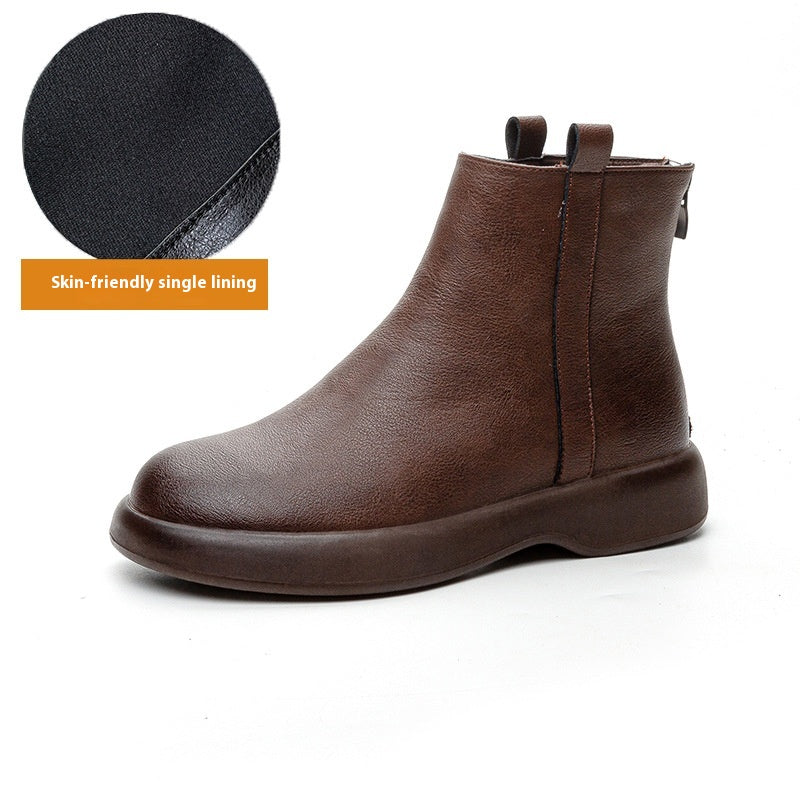 Sophie | Flache Fleece-Stiefeletten