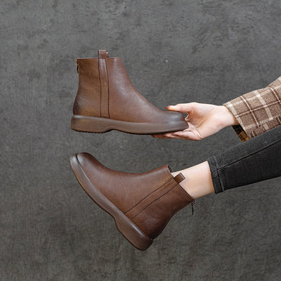 Sophie | Flache Fleece-Stiefeletten