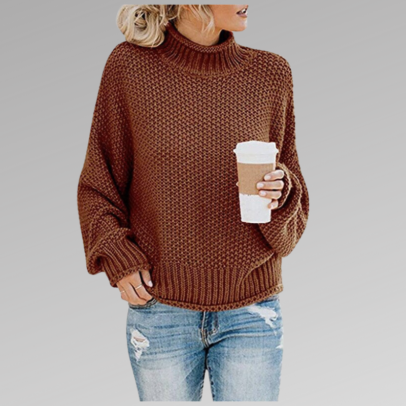 Braelyn | Hochkragen Strickpullover