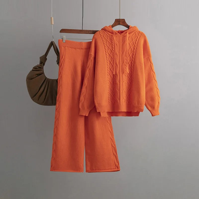 Firenze™ - Super Bequemes Oversize-Strickkombinationsensemble