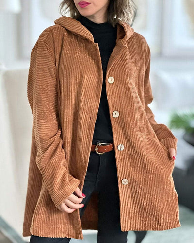 Cordia™ | Gemütliche Cordjacke mit Kapuze