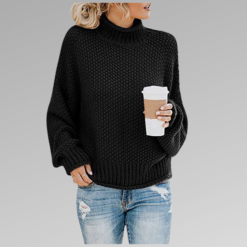 Braelyn | Hochkragen Strickpullover