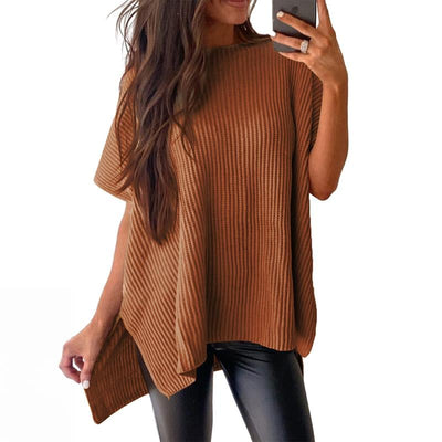 Sylvaine™ | Locker sitzender Rundhals-Strickpullover