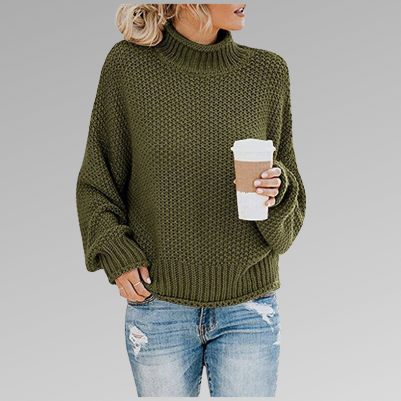 Braelyn | Hochkragen Strickpullover