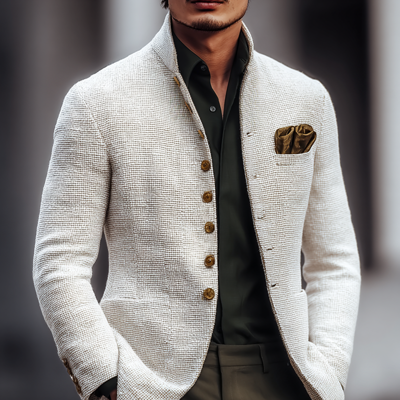 Herren Tweedjacke mit Revers und zwei Knöpfen Aleksander