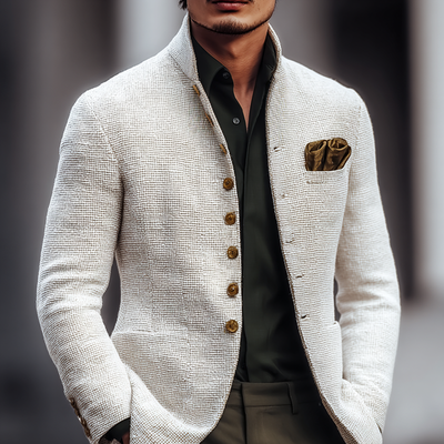 Herren Tweedjacke mit Revers und zwei Knöpfen Aleksander
