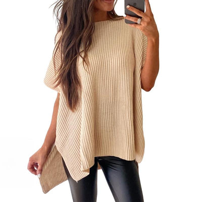 Sylvaine™ | Locker sitzender Rundhals-Strickpullover