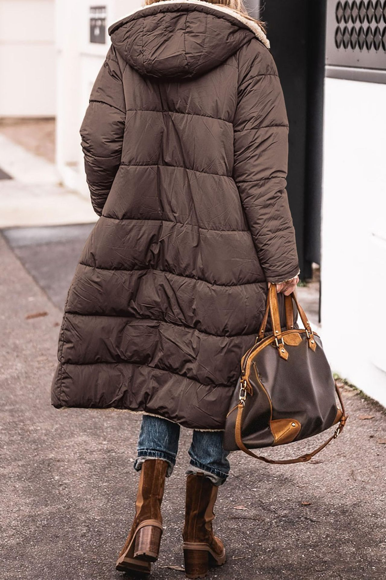 Manuela™ | Langer gepolsterter Wintermantel
