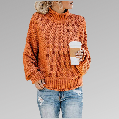 Braelyn | Hochkragen Strickpullover