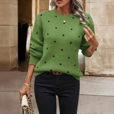 Lilah | Polka Dot Strickpullover