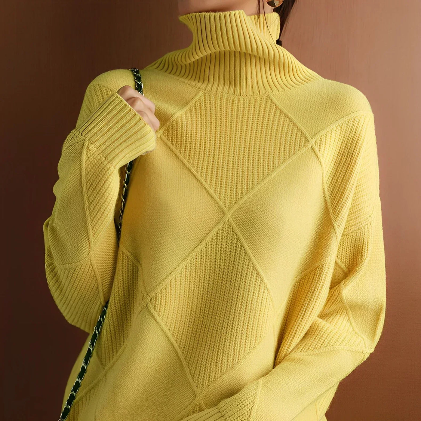 Marcelle | Grobstrick-Turtleneck-Pullover