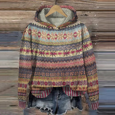 Lina | Ethnischer Strickpullover