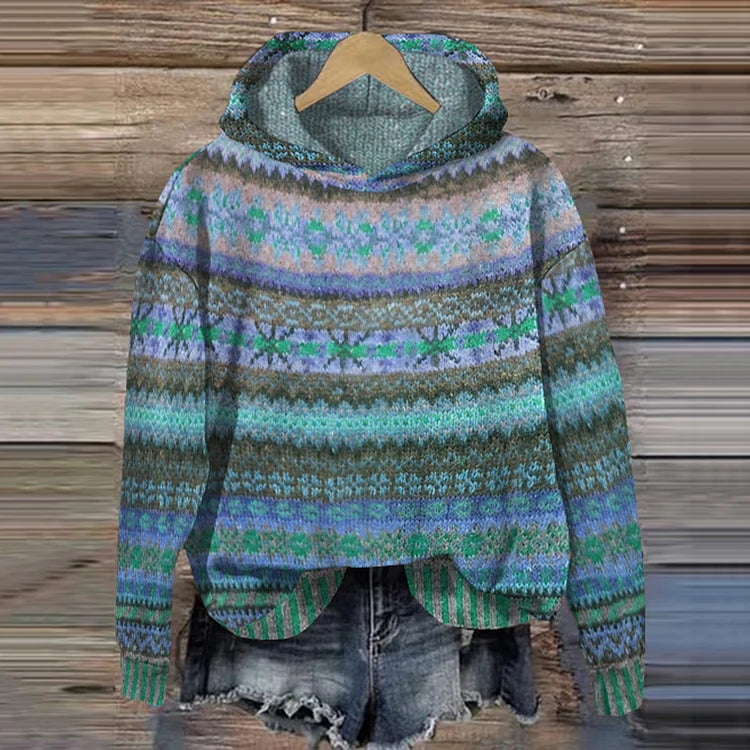 Lina | Ethnischer Strickpullover