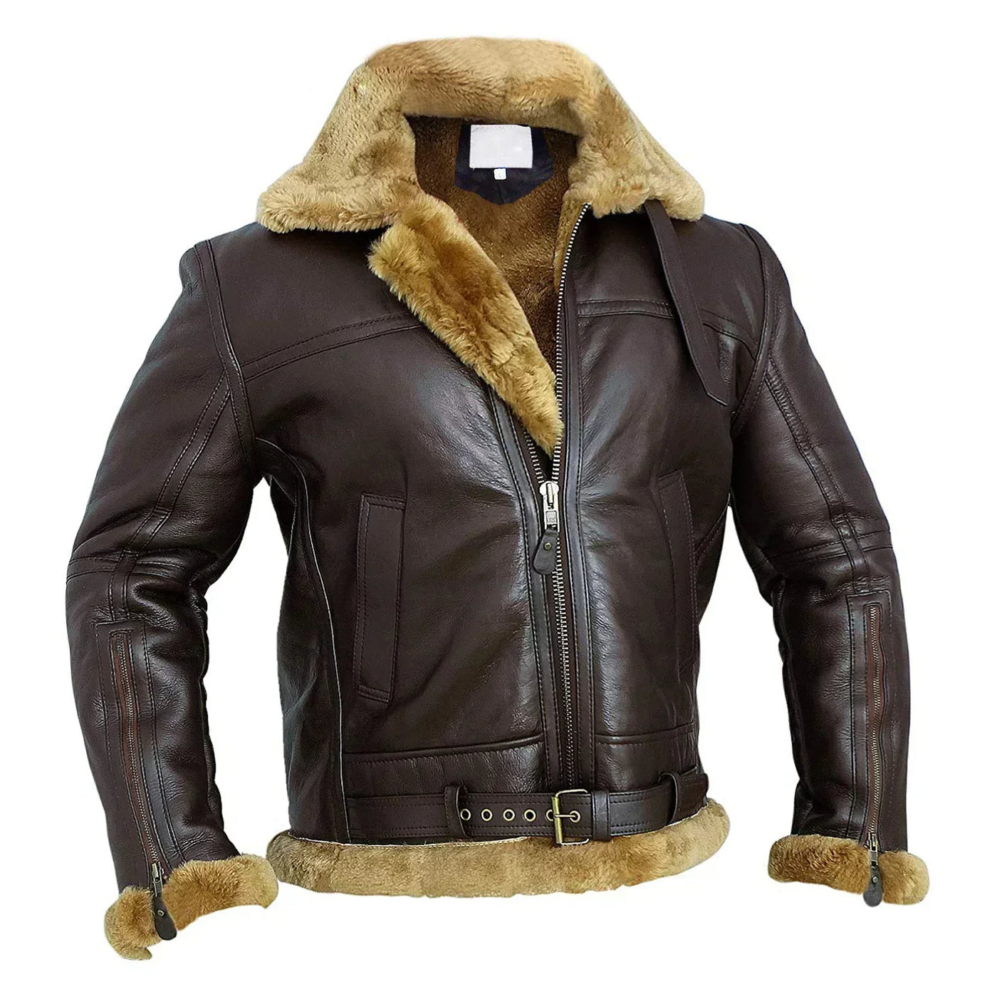 Maverick | Shearling-Lederjacke