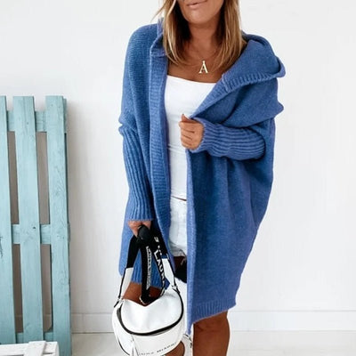 Damen Kapuzen Strickcardigan | Lässige Passform