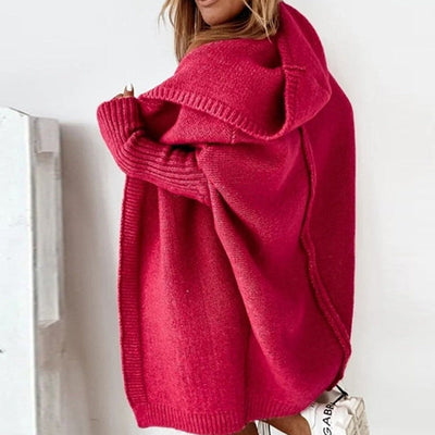 Damen Kapuzen Strickcardigan | Lässige Passform