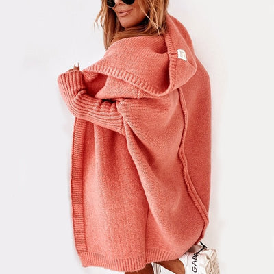 Damen Kapuzen Strickcardigan | Lässige Passform