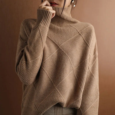 Marcelle | Grobstrick-Turtleneck-Pullover
